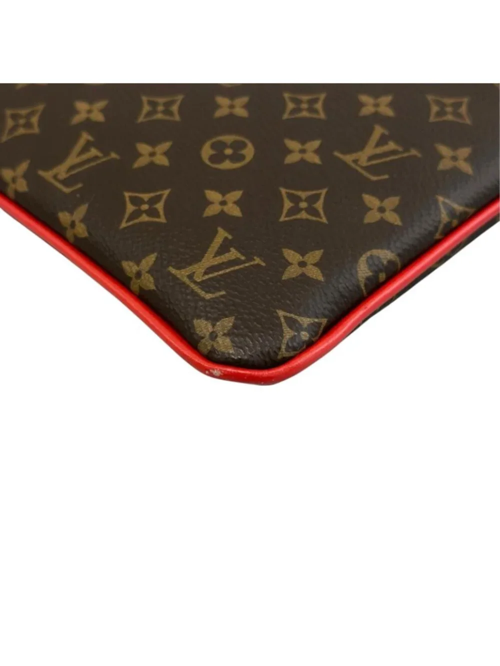 Louis Vuitton Patchwork Monogram Clutch Canvas Brown